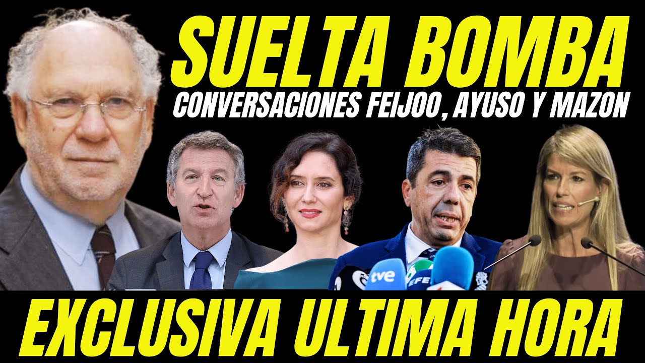 SUELTAN BOMBA ¿DE QUÉ HABLARON FEIJÓO, AYUSO Y MAZÓN DÍA DE LA DANA? MENSAJES WHATSAPP INCRIMINAN