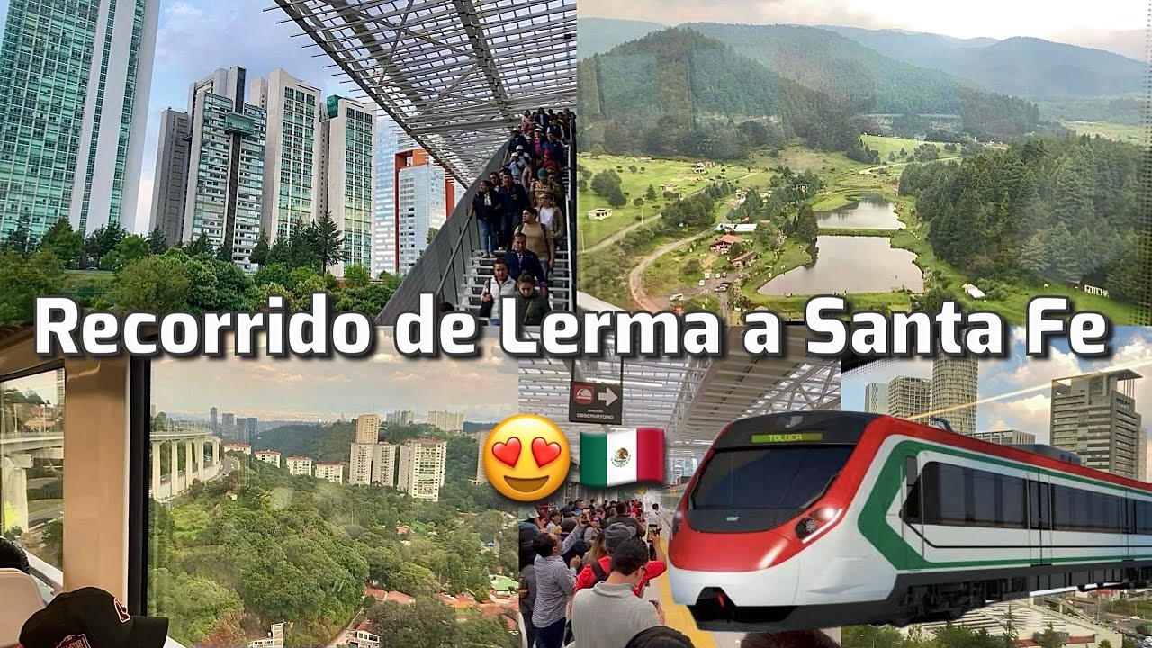 Recorrido del Tren Interurbano México - Toluca con vista desde ventana 