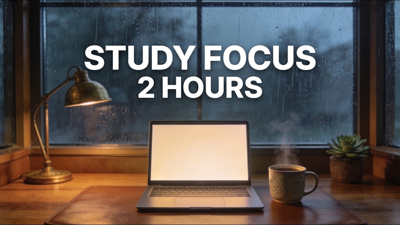 2 Hours Study Focus | Cozy Evening Deep Work