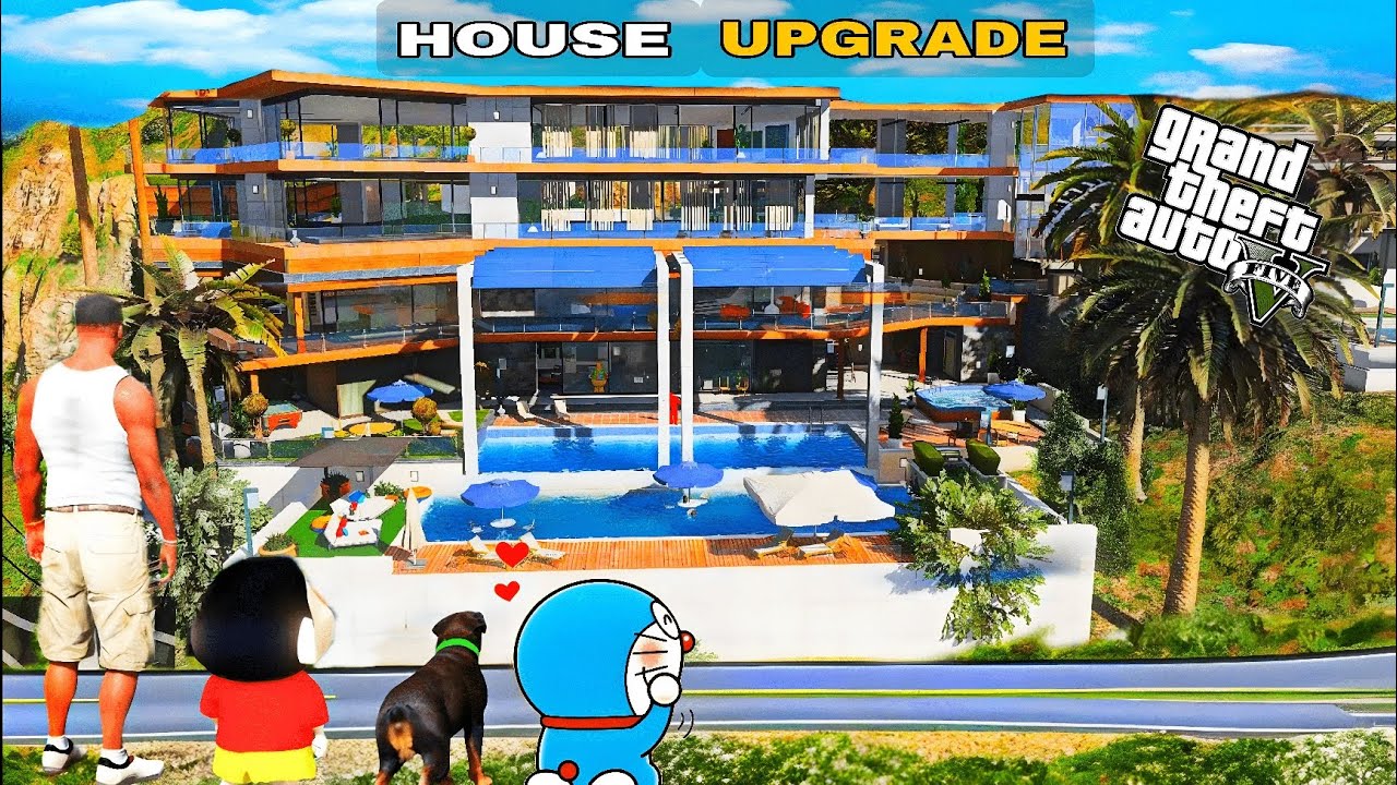 Franklin Buy Luxury Water House To Surprise Shinchan And Doraemon in GTA 5 In TAMIL !
