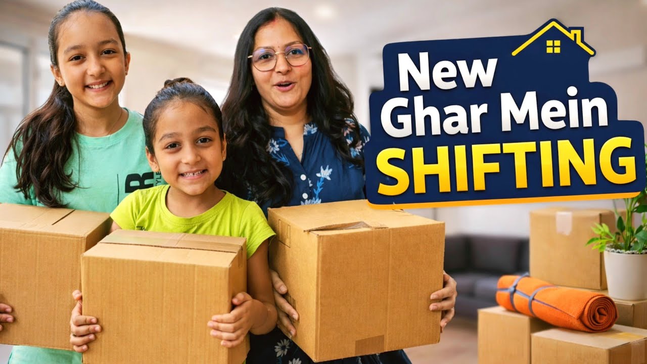 NEW GHAR MEIN SHIFTING 🏡😍🤩 |  Unpacking  Starts | Aayu and Vanu