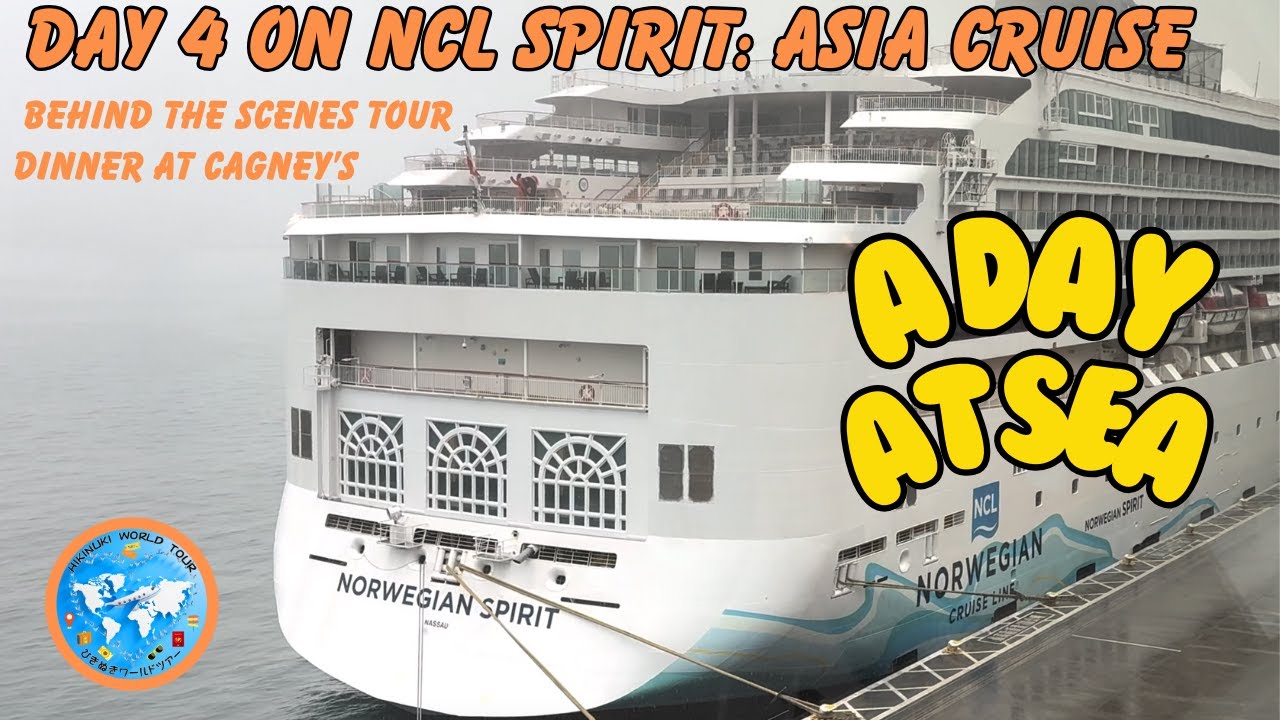 NCL Spirit Asia Second Sea Day | Cagney's Steakhouse | Behind the Scenes | 70s Disco Party  4K
