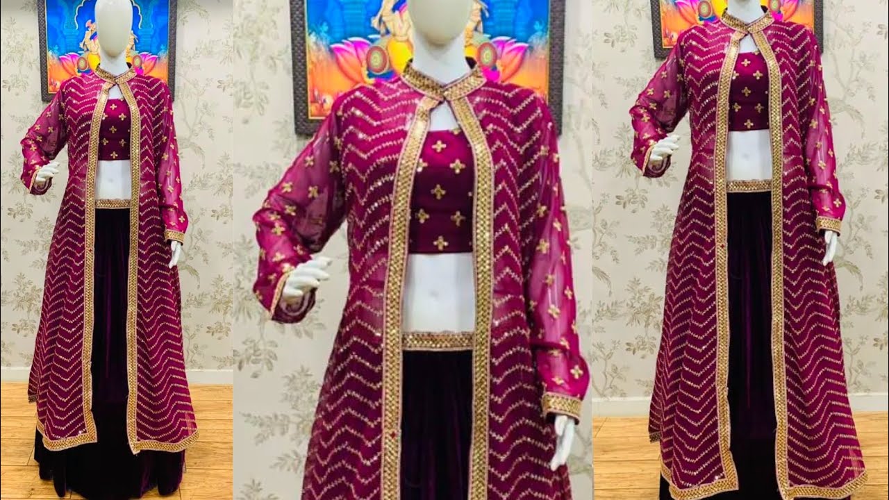 Shrug cutting and stitching/ DIY shrug/ new style party wear jacket dress cutting and stitching