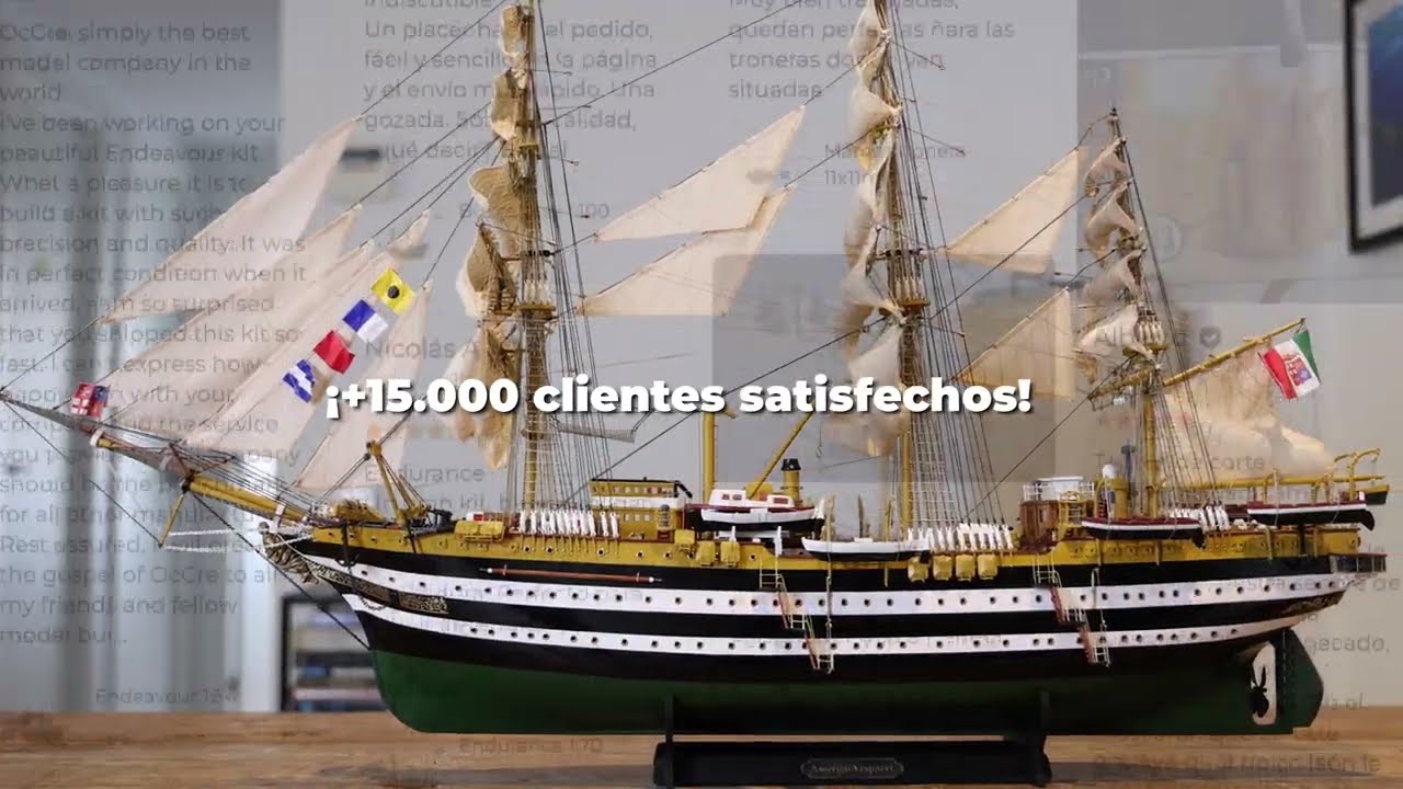 OcCre - Maqueta de madera Amerigo Vespucci 1:100