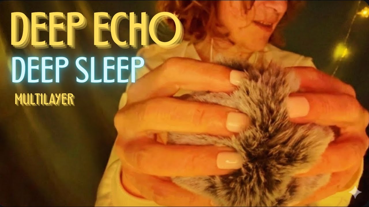 ASMR DEEP ECHO 🌑 Inaudible, Fluffy & Water Tapping (Brain Melting Layers) 🌧️🔥