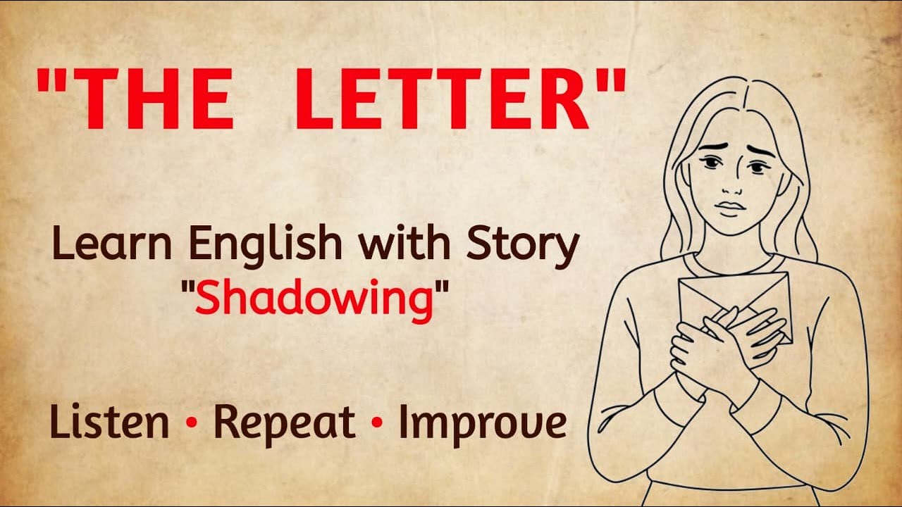 She Found a Letter Meant Only for Her | Emotional English Story for Listening & Speaking.