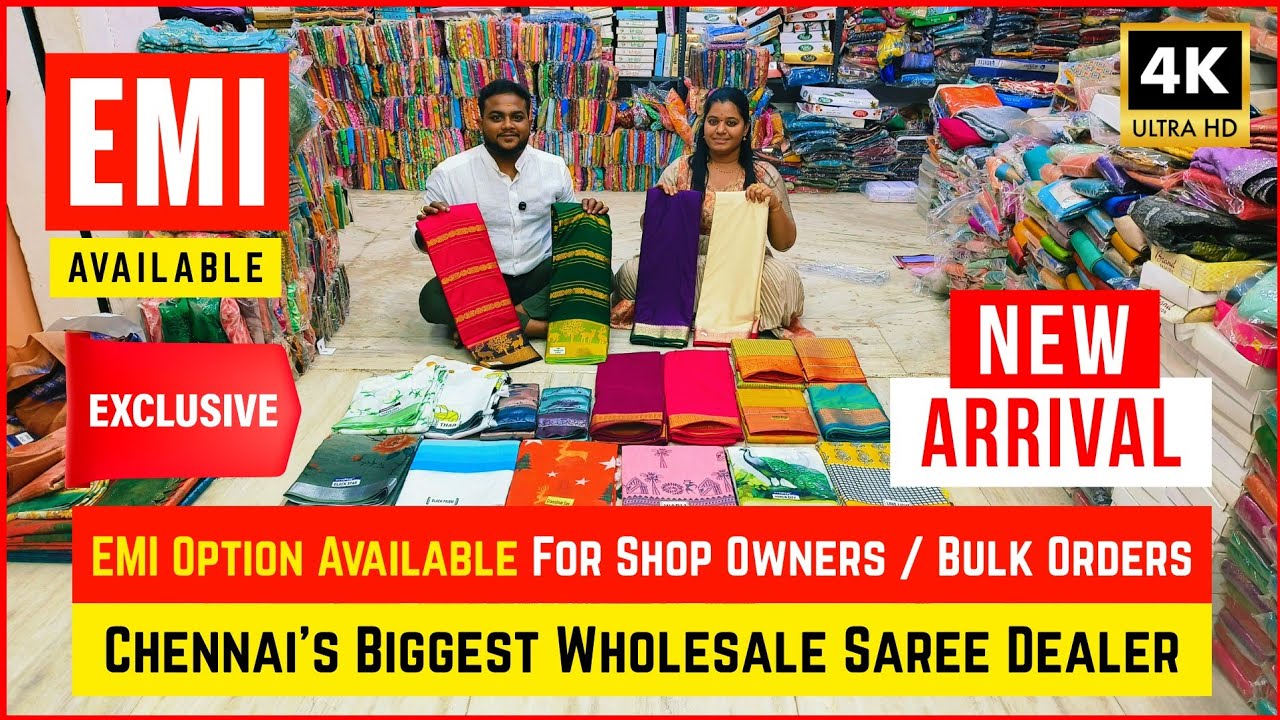 💥 EMI Available ✅ Sri Annamalai Trading Co Vannarapettai Wholesale Sarees | Priya Just Know Fashion