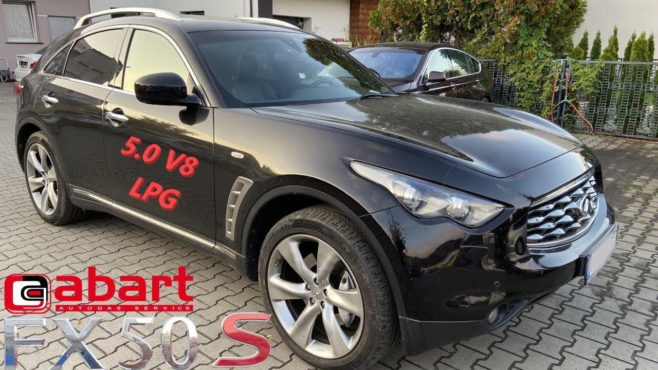 390 japońskich koni w Infiniti FX 50S V8 karmionych LPG po montażu instalacji gazowej. Abart Wrocław