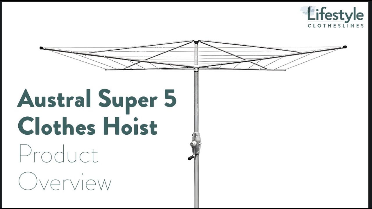 Austral Super 5 Clothes Hoist Product Overview - Lifestyle Clothesline