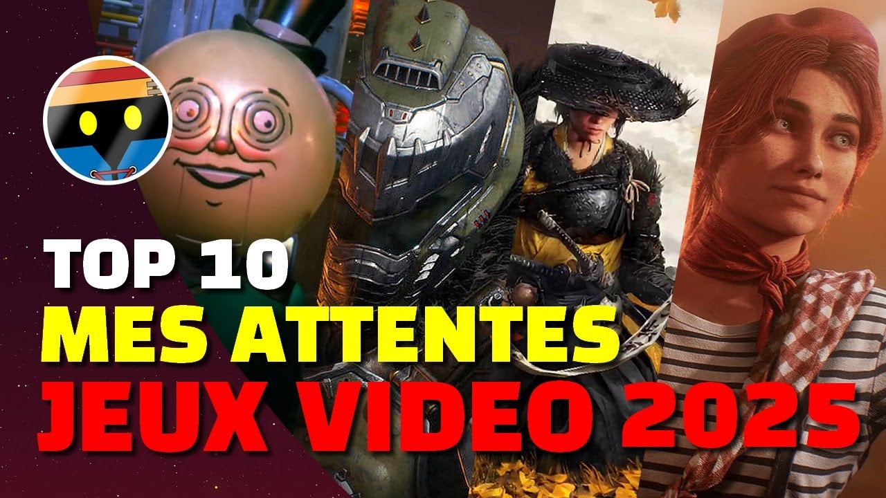 MON TOP 10 JEUX VIDÉO ATTENTES 2025 ! 😱 DU TRÈS LOURD à venir en JEUX VIDÉO ? 🔥 🔥 🔥