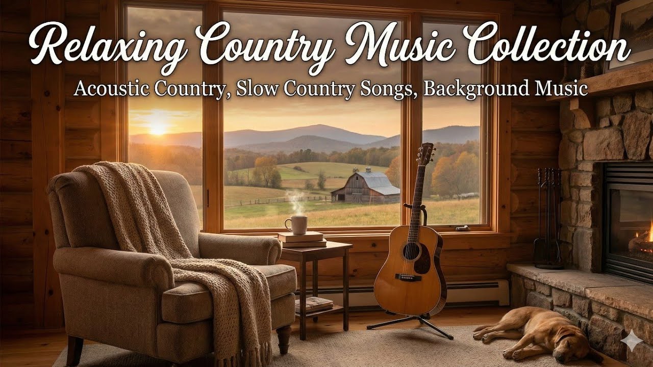 Relaxing Country Music Collection | Acoustic Country, Slow Country Songs, Background Music