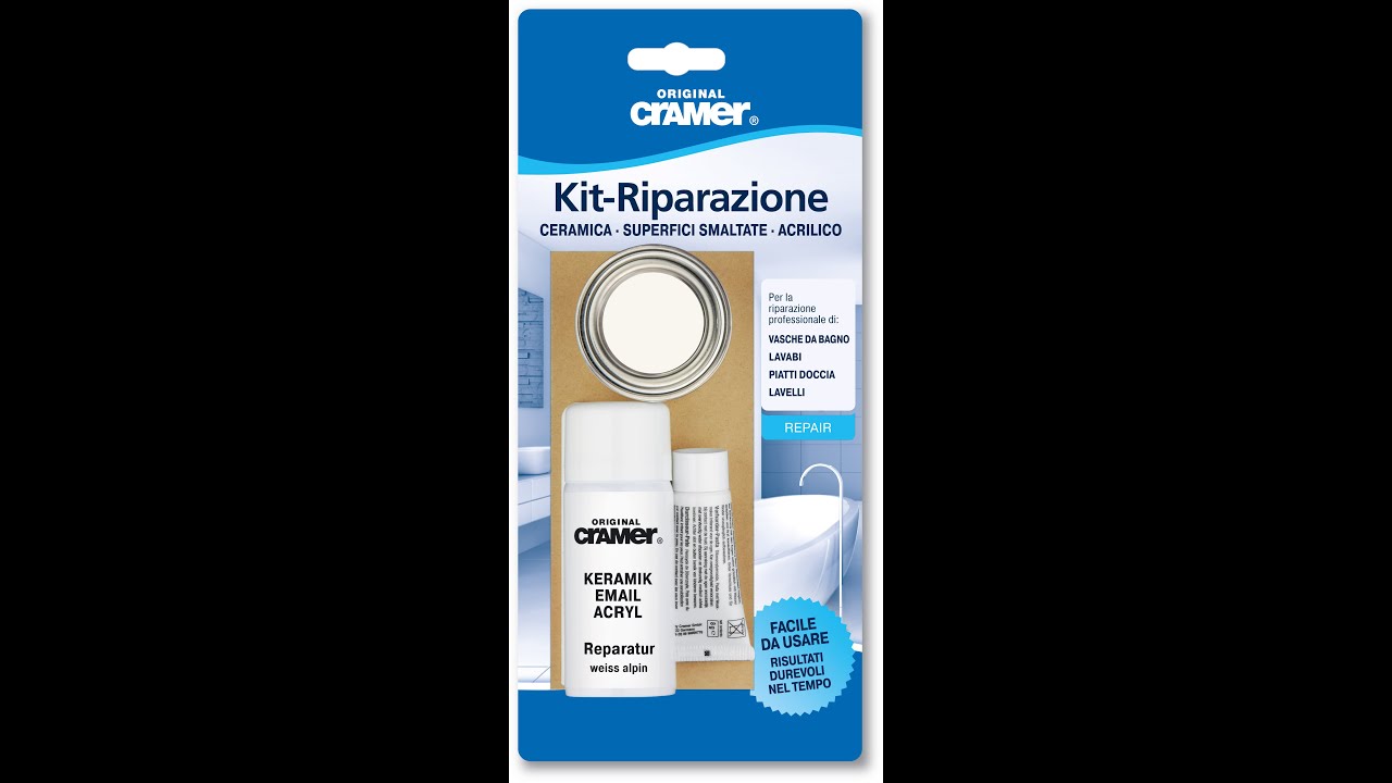 Cramer Kit-Riparazione per Superfici Smaltate, Ceramica & Acrilico