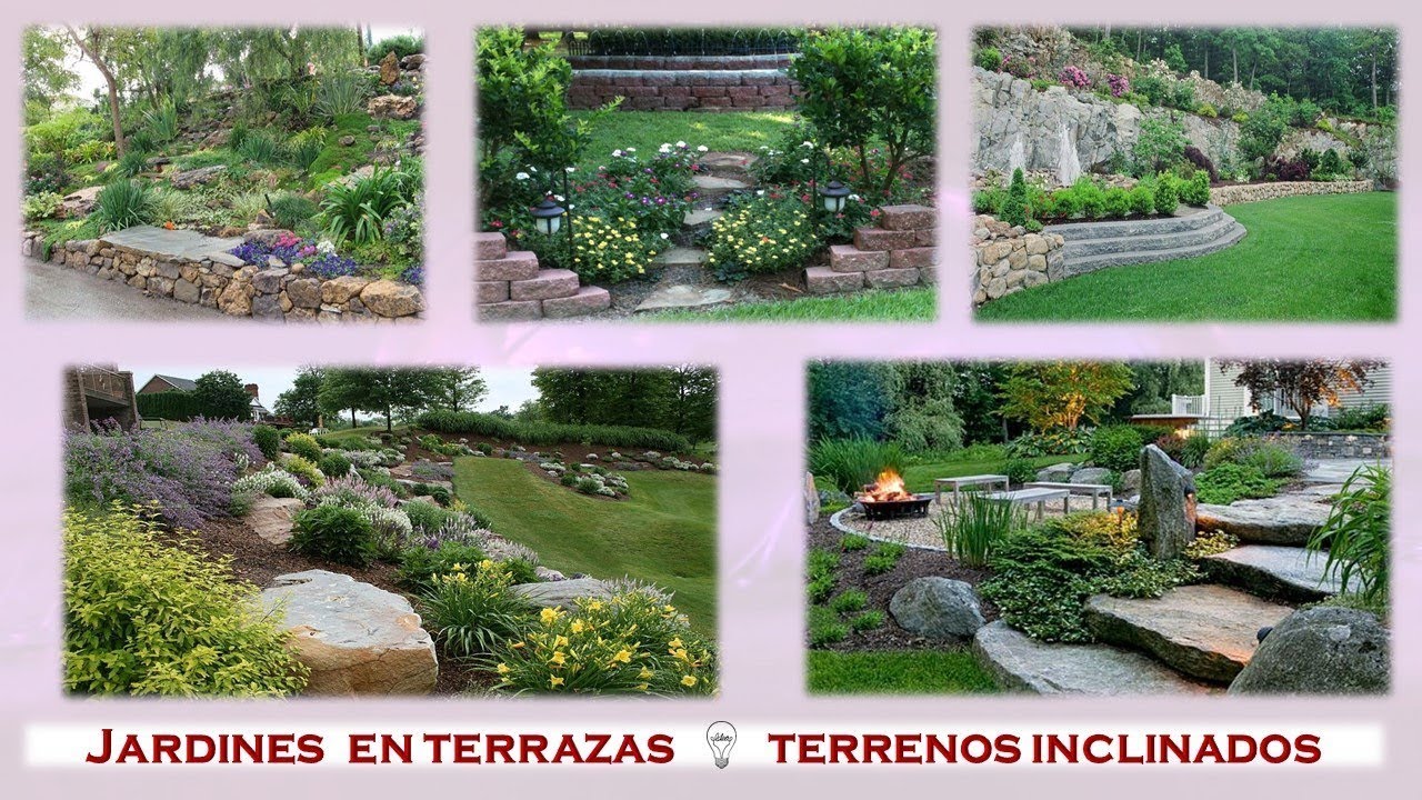 Jardines en terrazas - Jardines en Terrenos inclinados