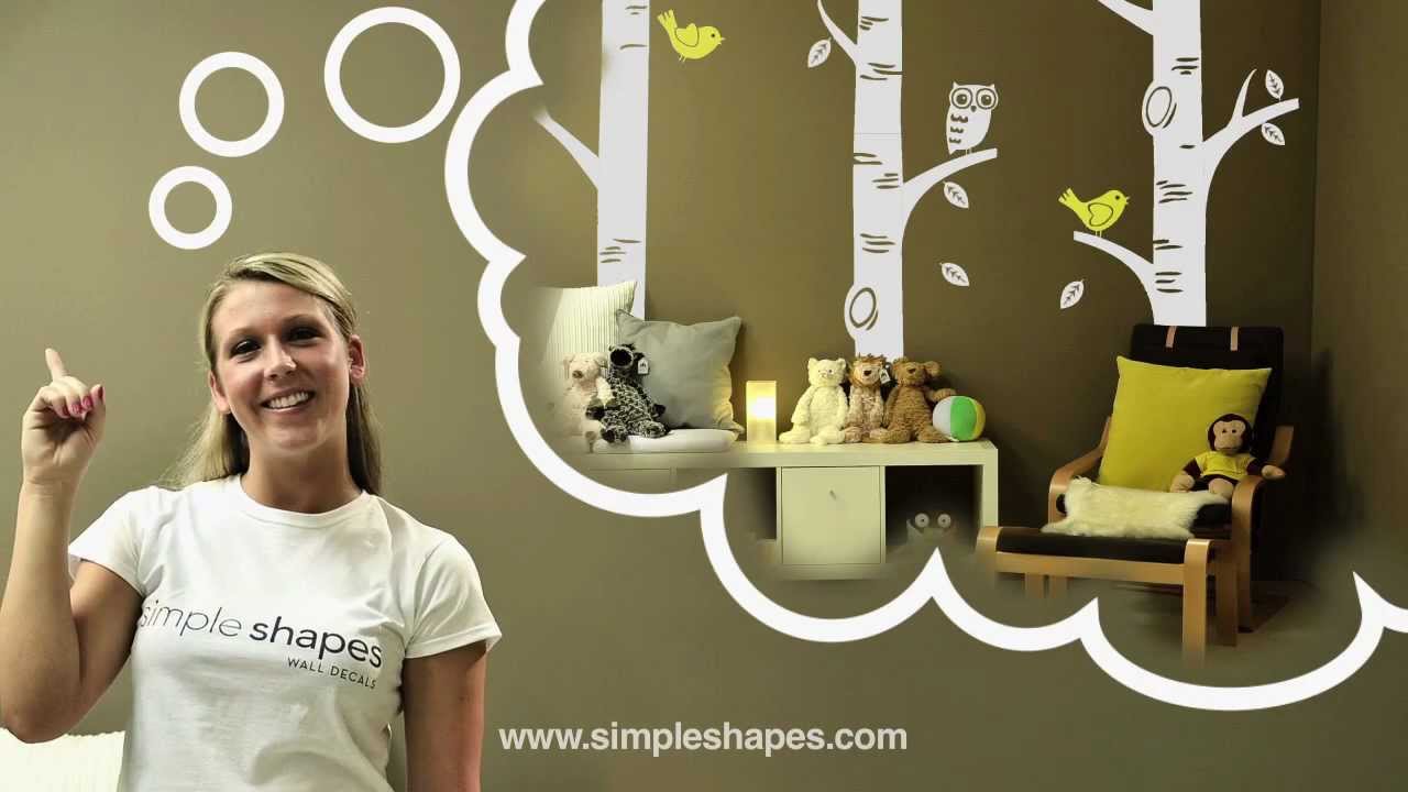 wall decal how to install | wall sticker how to install | 1-855-945-2343 Simple Shapes