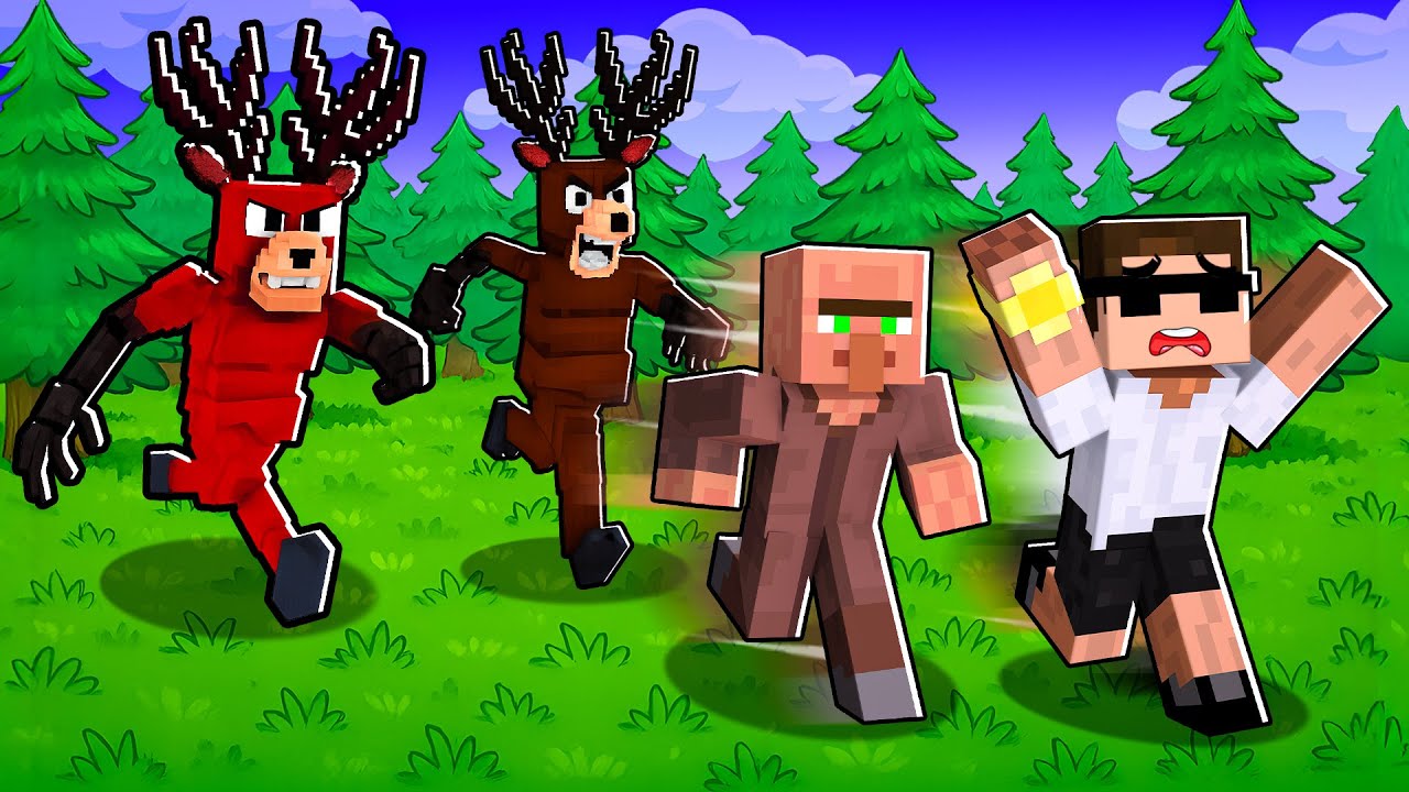 Escaping Surviving 99 Forest Deers in Roblox..