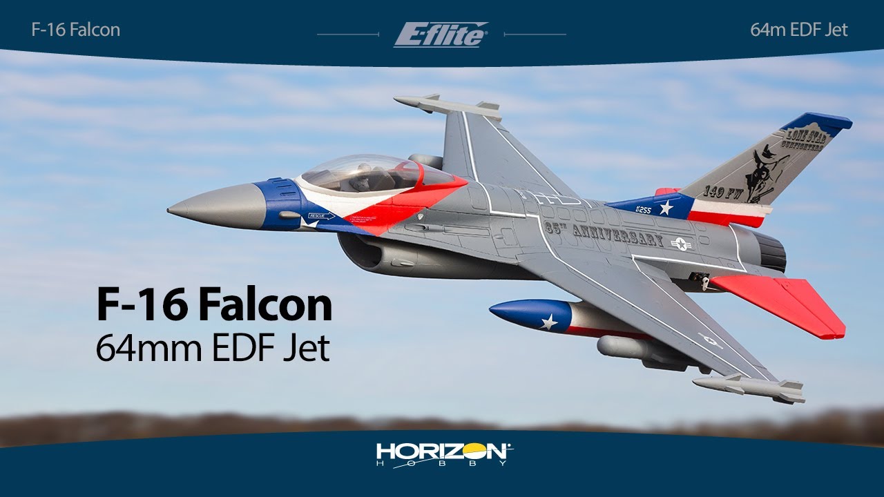 E-flite F-16 Falcon 64mm EDF Jet PNP & BNF Basic
