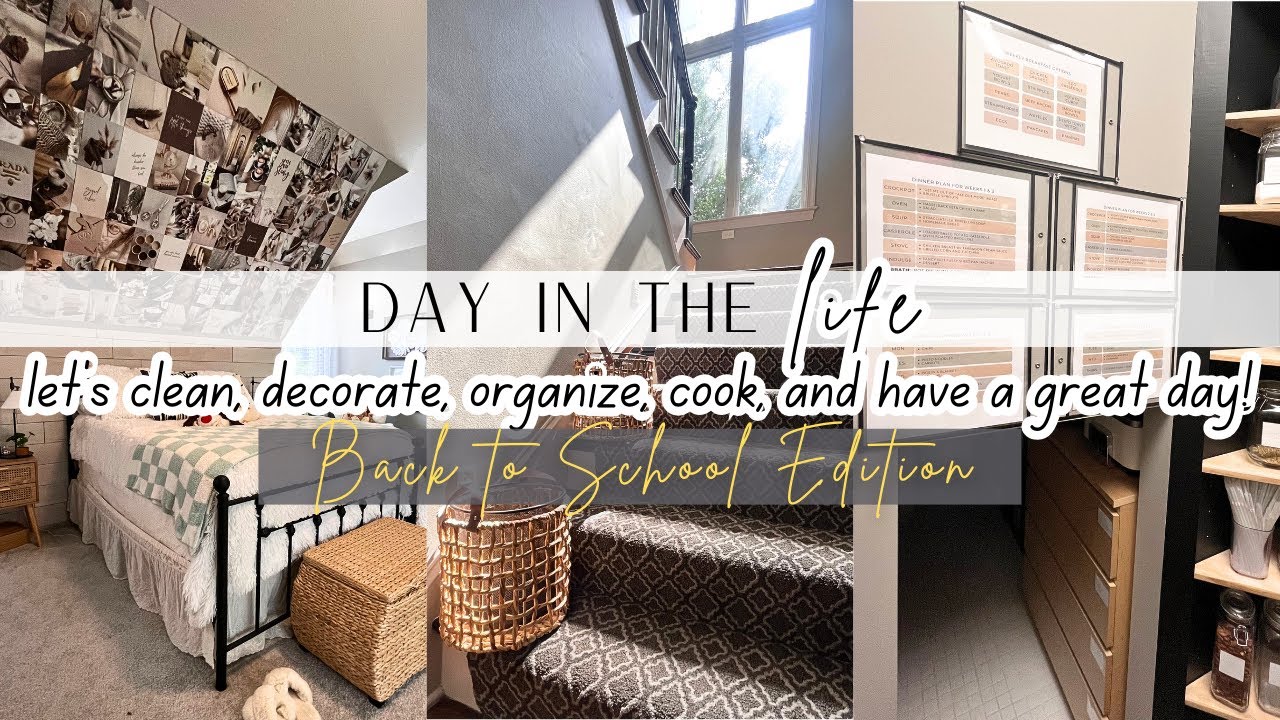 🚌 ✏️ BACK TO SCHOOL | CLEANING | ORGANIZING | SCHEDULES | ROUTINES | BACK TO SCHOOL ORGANIZATION