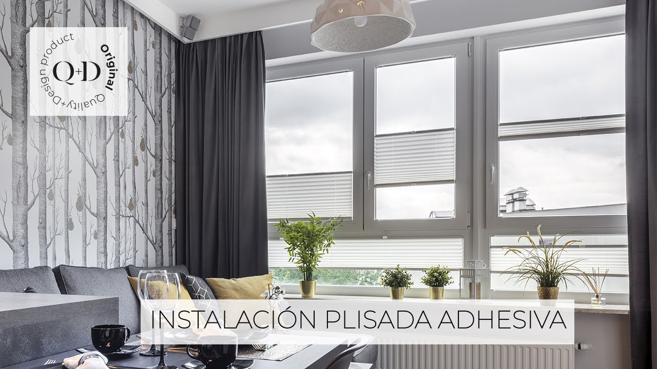 Q+D instalación plisada adhesiva