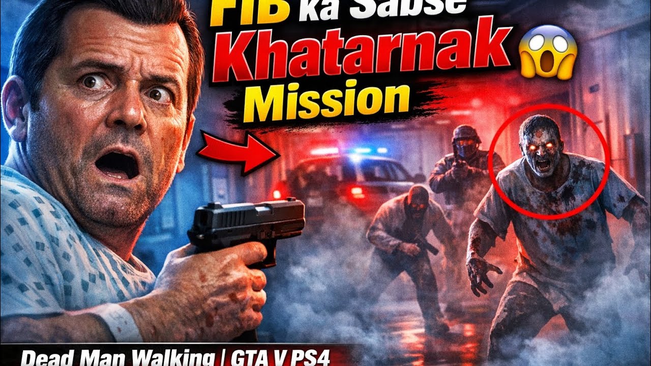 GTA V Dead Man Walking Mission | Full Action Gameplay 😱 | PKM Vlogs