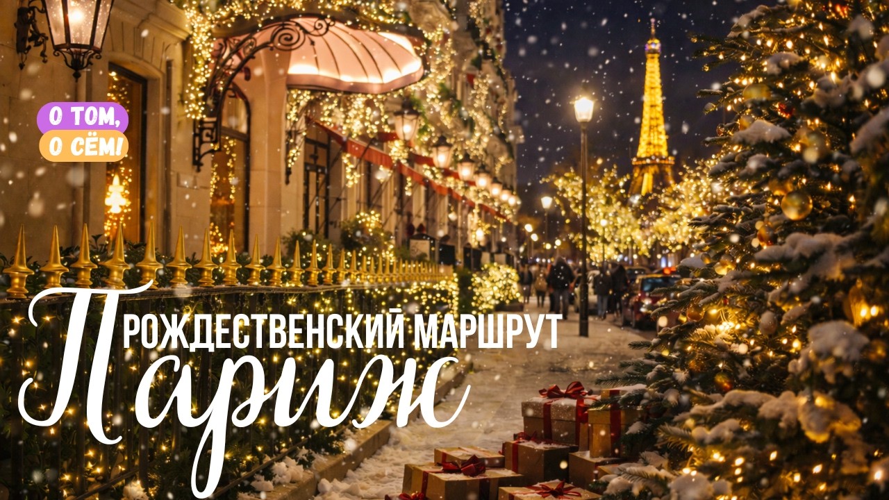 Рождество в Париже: Куда идти за атмосферой? Топ локаций, чтобы почувствовать сказку