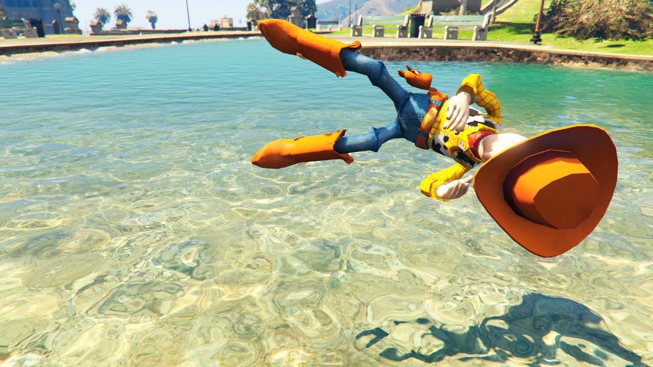 GTA 5 Water Ragdolls WOODY Jumps/Fails ep.24 (Euphoria Physics Funny | Moments)