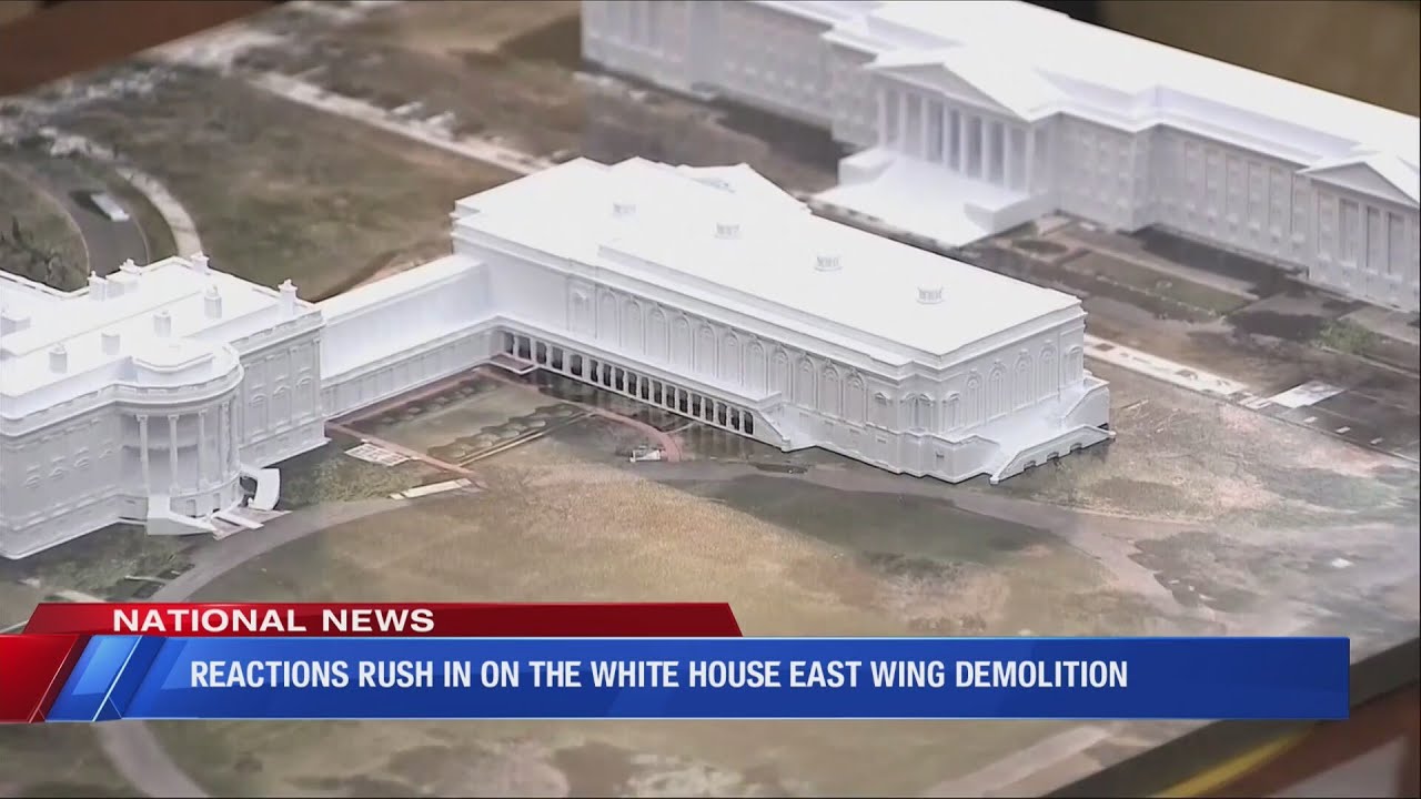 Reactions rush in on the White House East Wing demolition