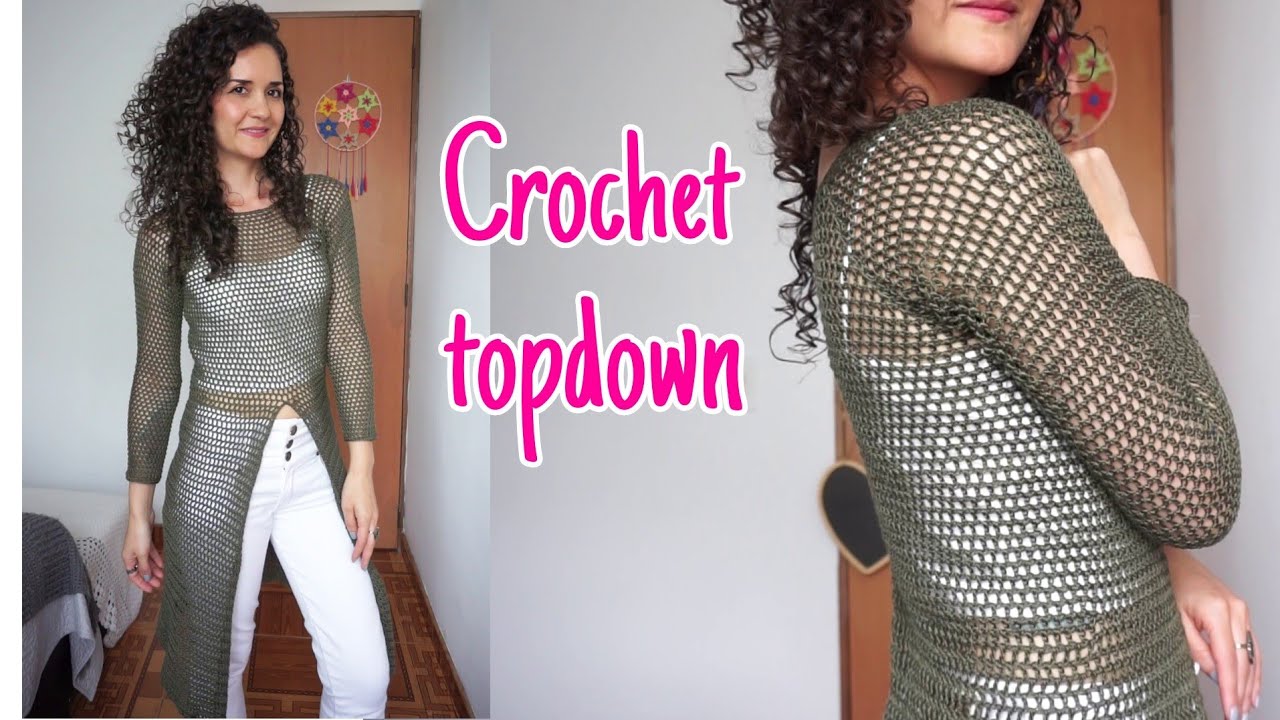 Tejido en una sola pieza y sin costuras 🥰 Blusón a crochet - todas las tallas