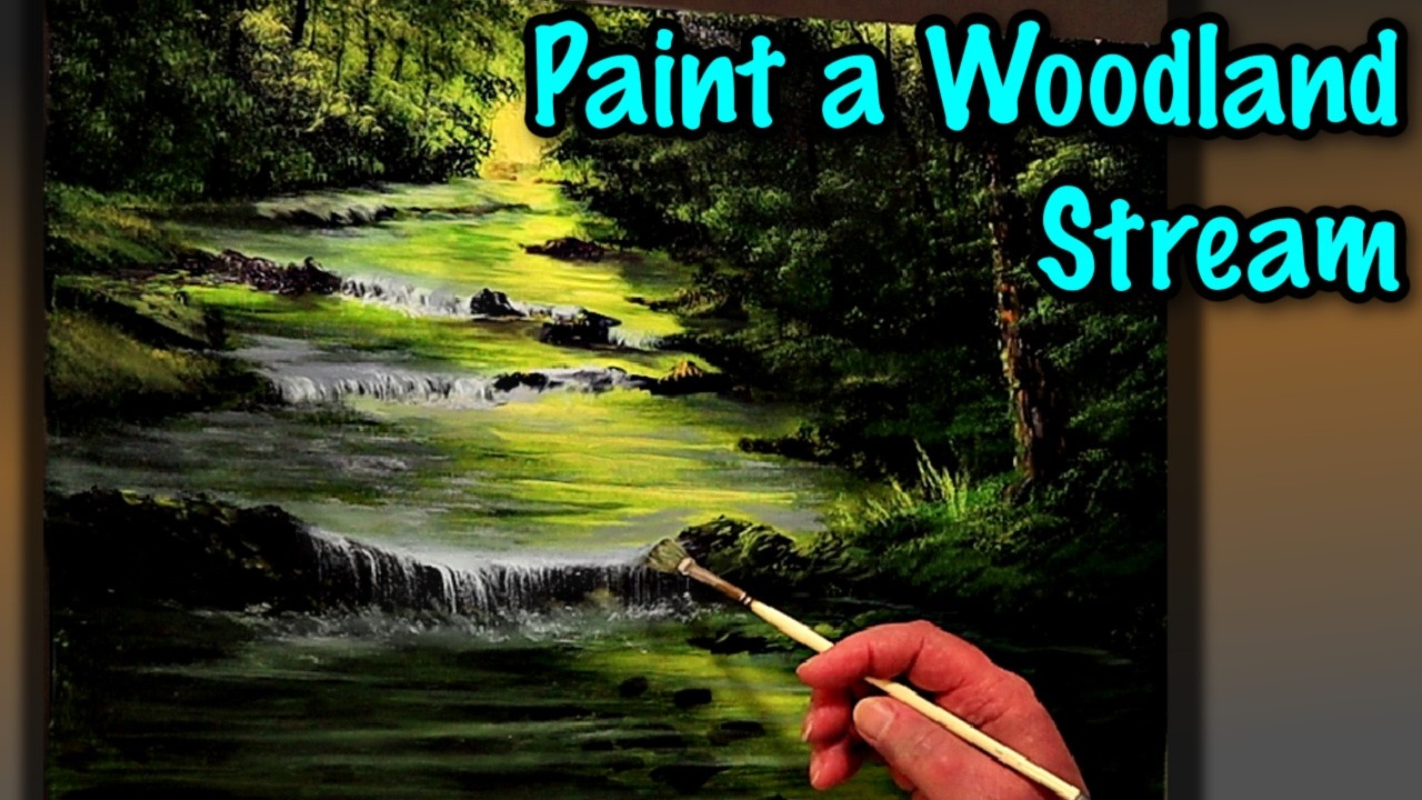 How to Paint a Woodland Stream (Step by Step Oil Painting Tutorial)