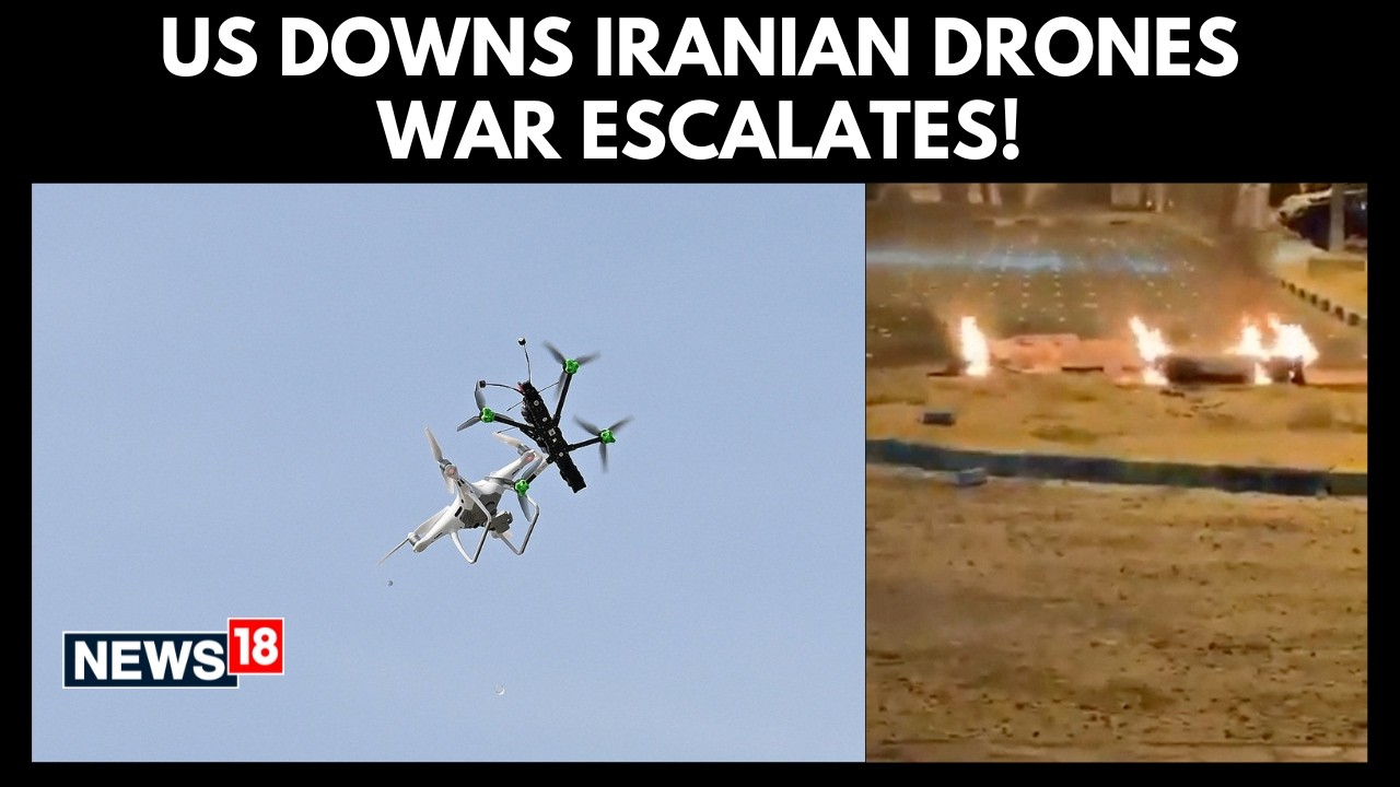 US Military Shoots Down Iranian Drones In Strait Of Hormuz Amid Fresh Escalation | N18G