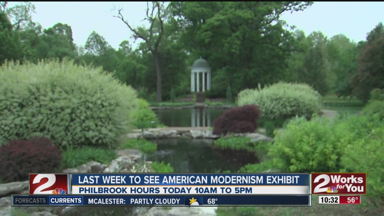 Exploring the Philbrook Museum gardens in Tulsa