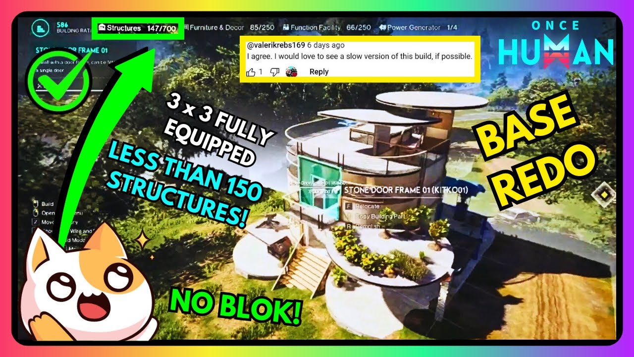 BASE REDO & Showcase (FREESTYLE SPEEDBUILD) - Once Human | HydraKo