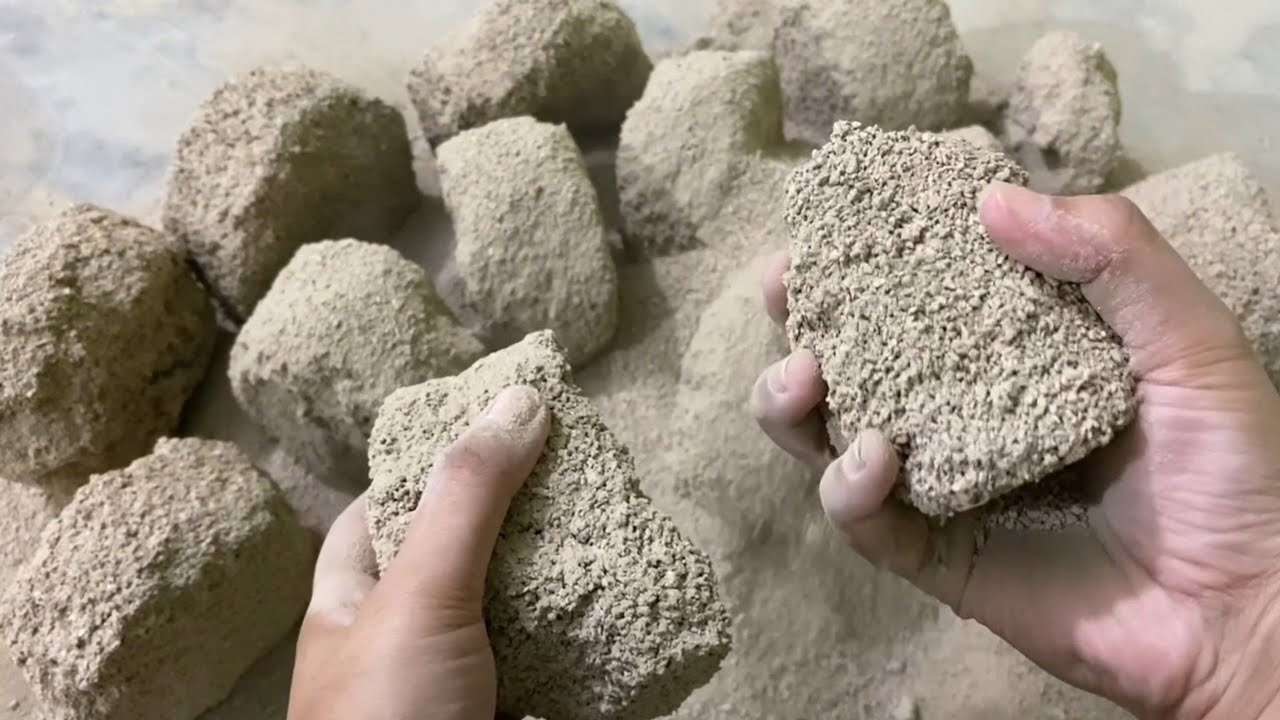 Golden grains dry floor crumbling/asmr videos/RS Craving Asmr🌪❤