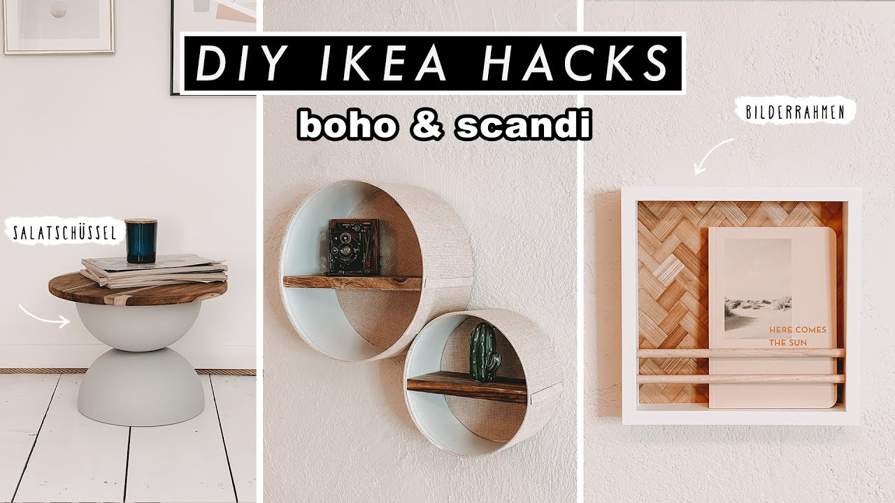 3 DIY IKEA Hacks - Einfache Interior & Deko Ideen im Boho/Scandi Look | EASY ALEX