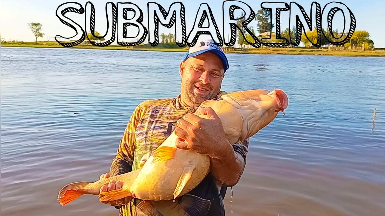 TREMENDA PESCA / EN ESTE RÍO SON SUBMARINOS CON ESCAMAS LAS CARPAS QUE SALEN / ME LLEVO UNA CAÑA.
