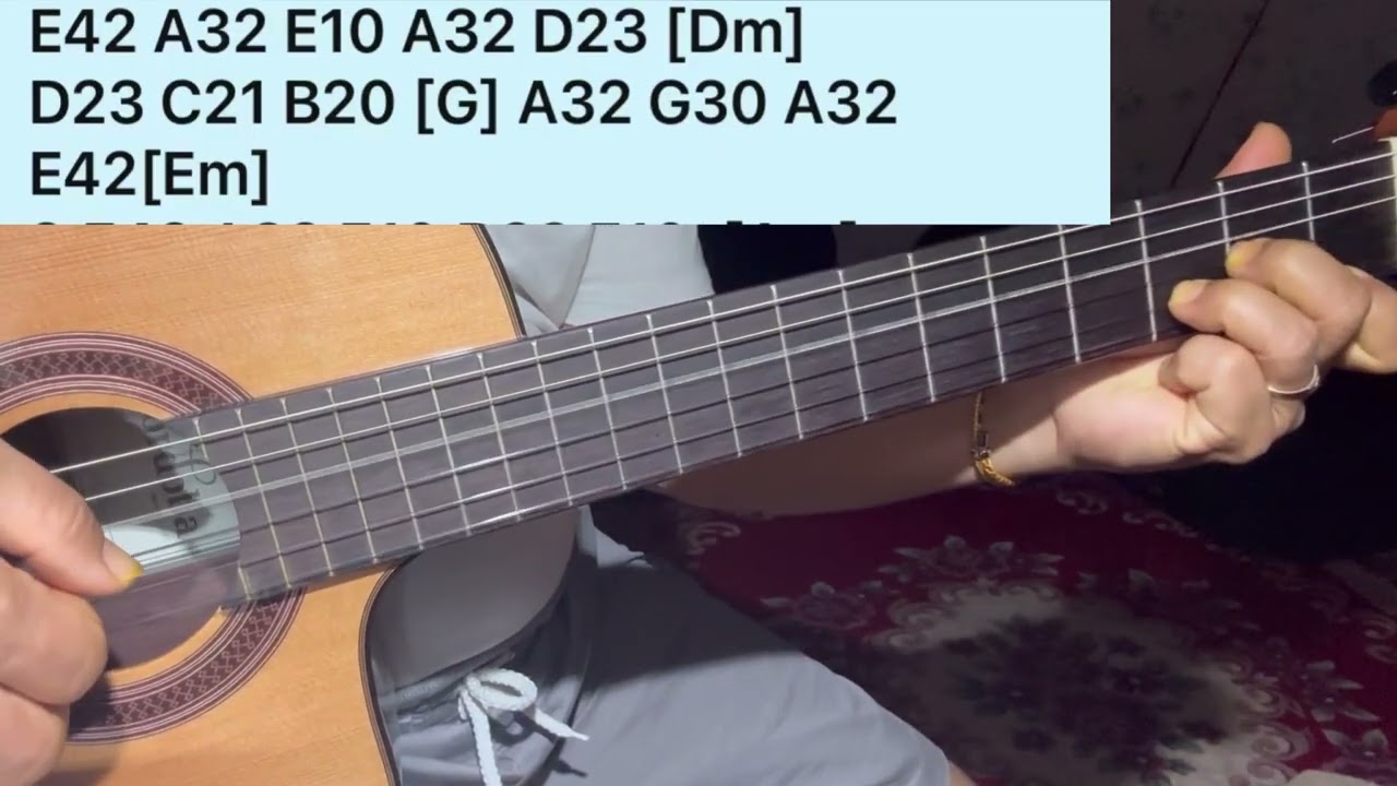 Đoạn intro dân ca quê hương cho hòa âm là thứ ( Am )