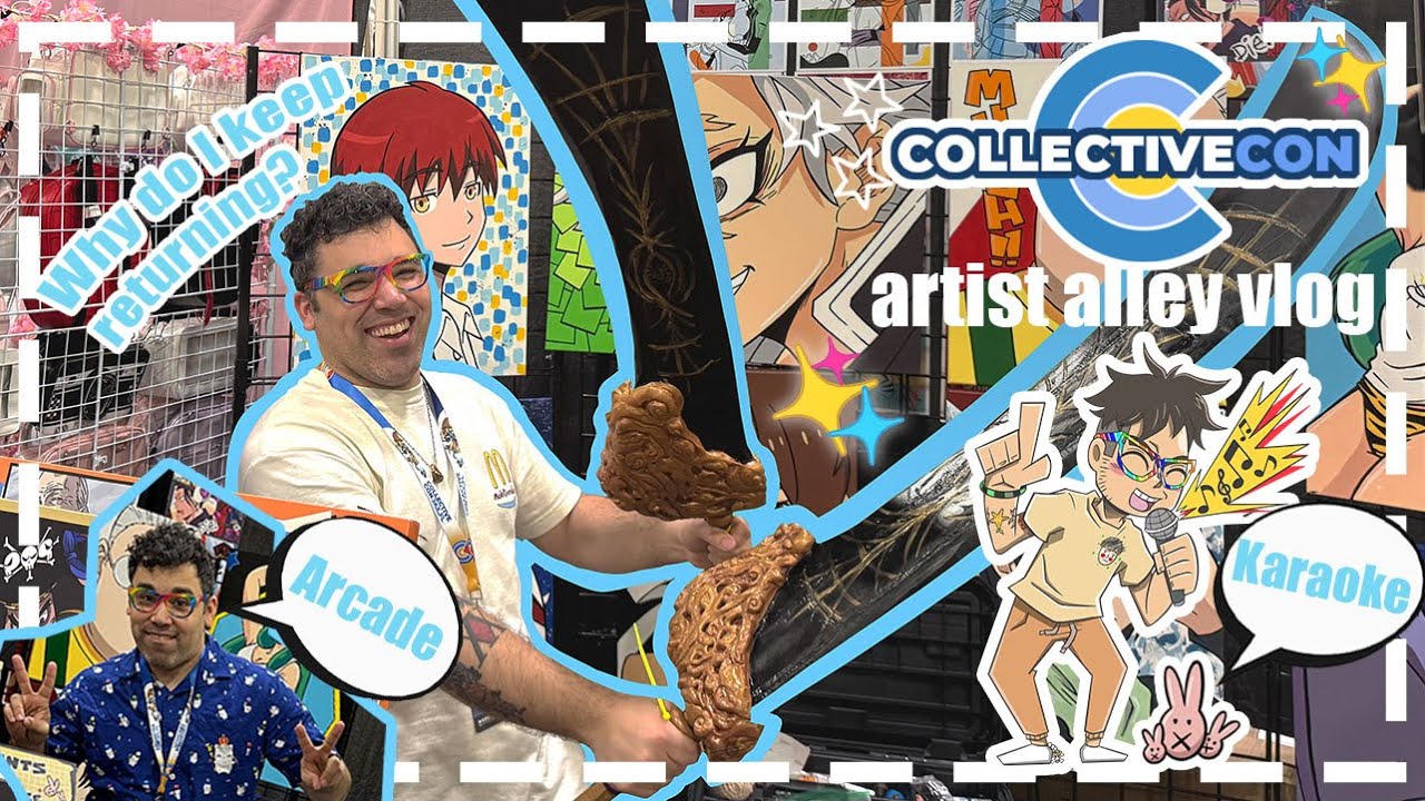A Risk for the Vibe! Why do I keep returning? Artist Alley Vlog at  Collectivecon