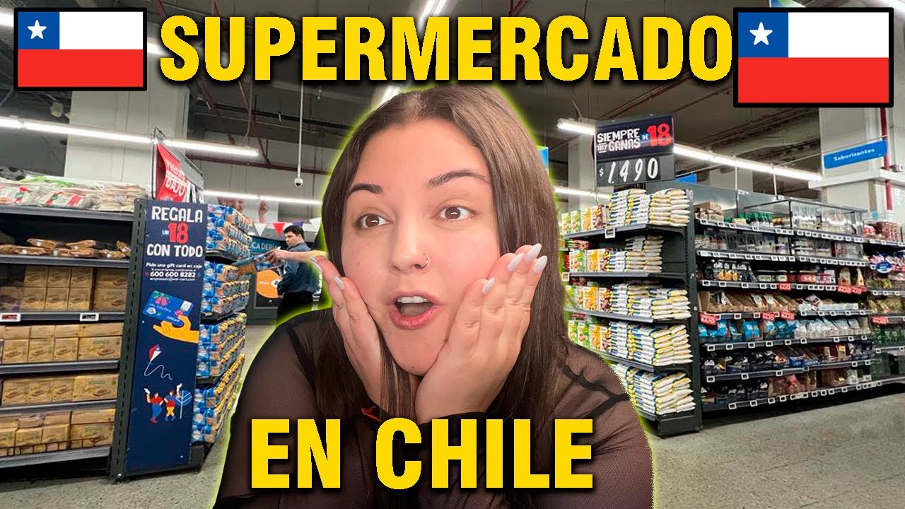 URUGUAYA COMPRANDO en un SUPERMERCADO CHILENO + PROBANDO MOTE CON HUESILLO 🇨🇱