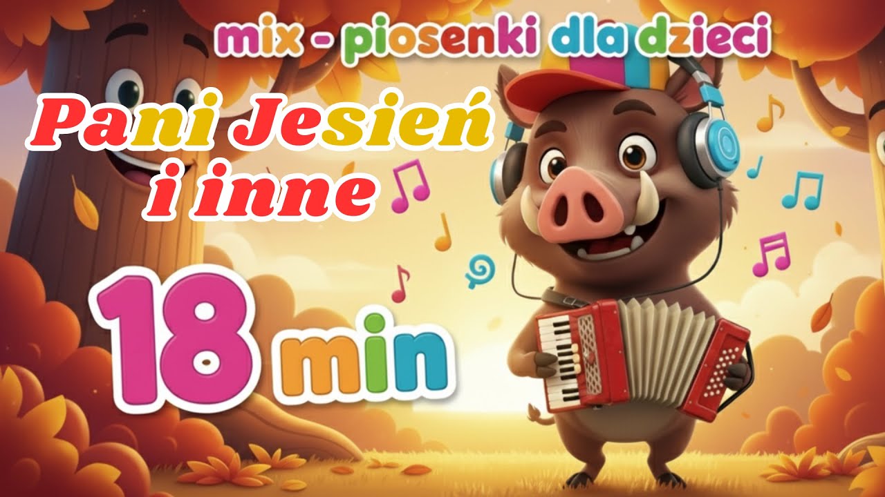 Pani Jesień i inne 🍁 18 min ⏰ Piosenki dla dzieci