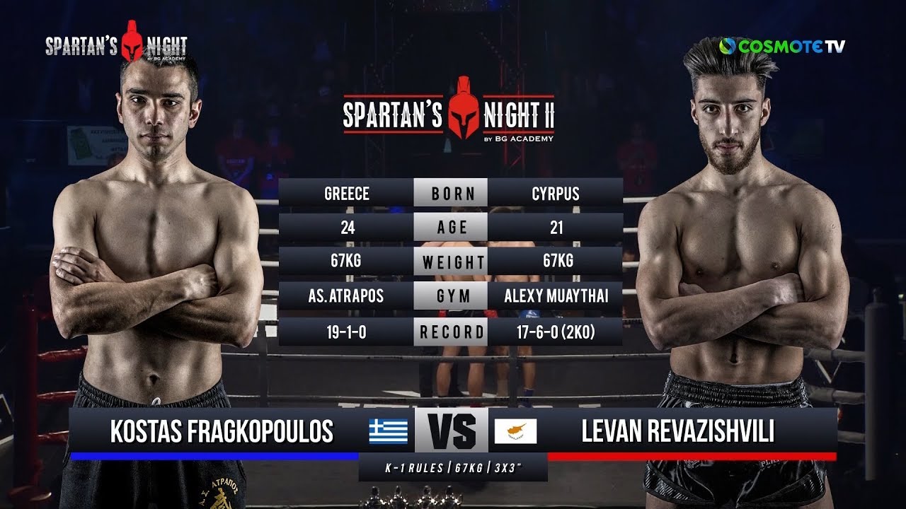 Spartan's Night II Kostas Frakgopoulos VS Levan Revazishcili