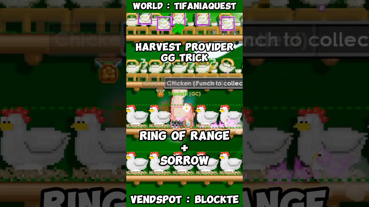 Harvest Provider GG Trick ✨ || Growtopia Short Video