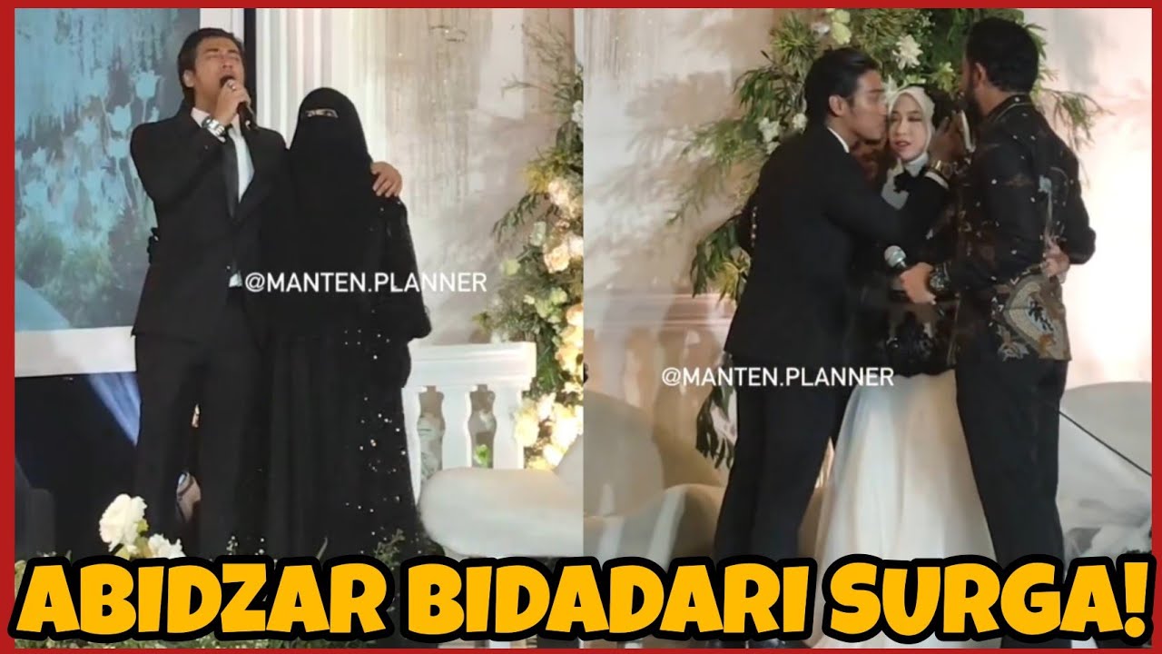 ABIDZAR NYANYI BIDADARI SURGA DI RESEPSI ADIBA KHANZA, UMMI PIPIK NANGIS!