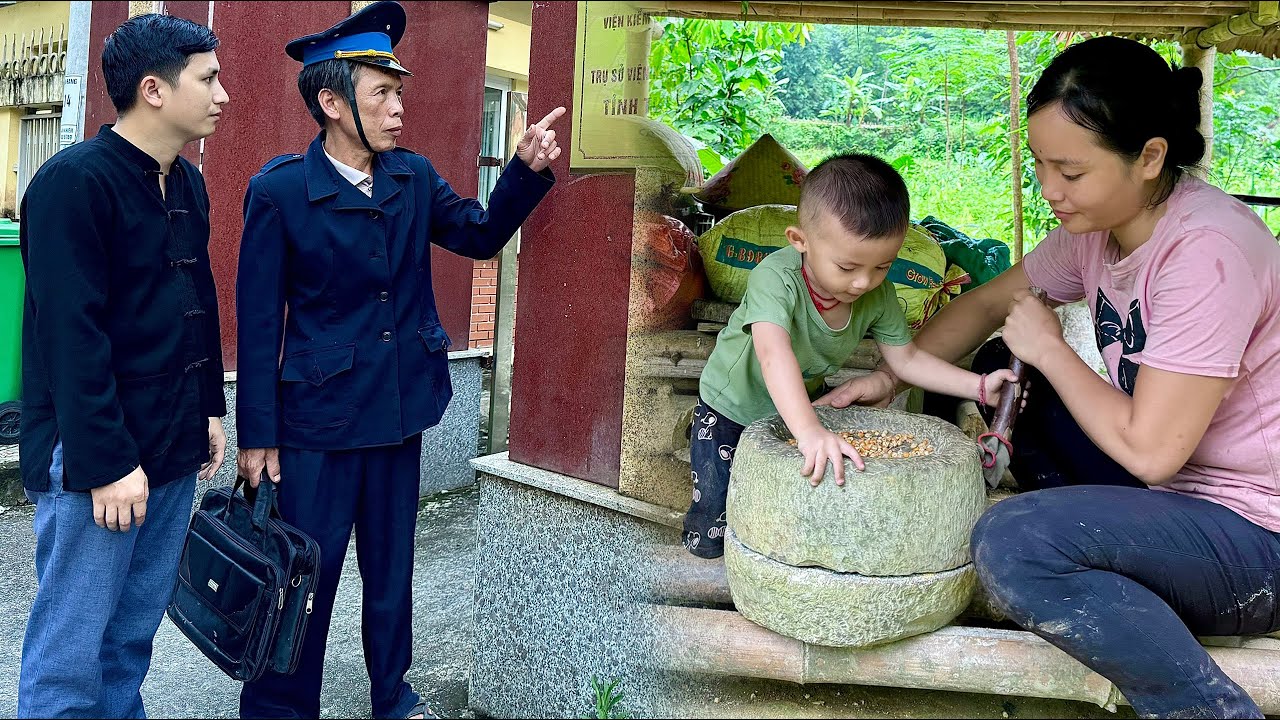 The police help Pao divorce his ex-wife - Pao's love and responsibility for baby Bon and Huong