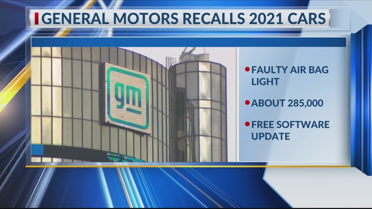 GM to recall some 2021 cars for faulty air bag warning light