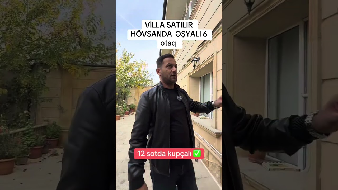 HÖVSANDA VİLLA SATILIR 12 sotda 6 otaq kupçalı tam əşyalı ☎️0514217171