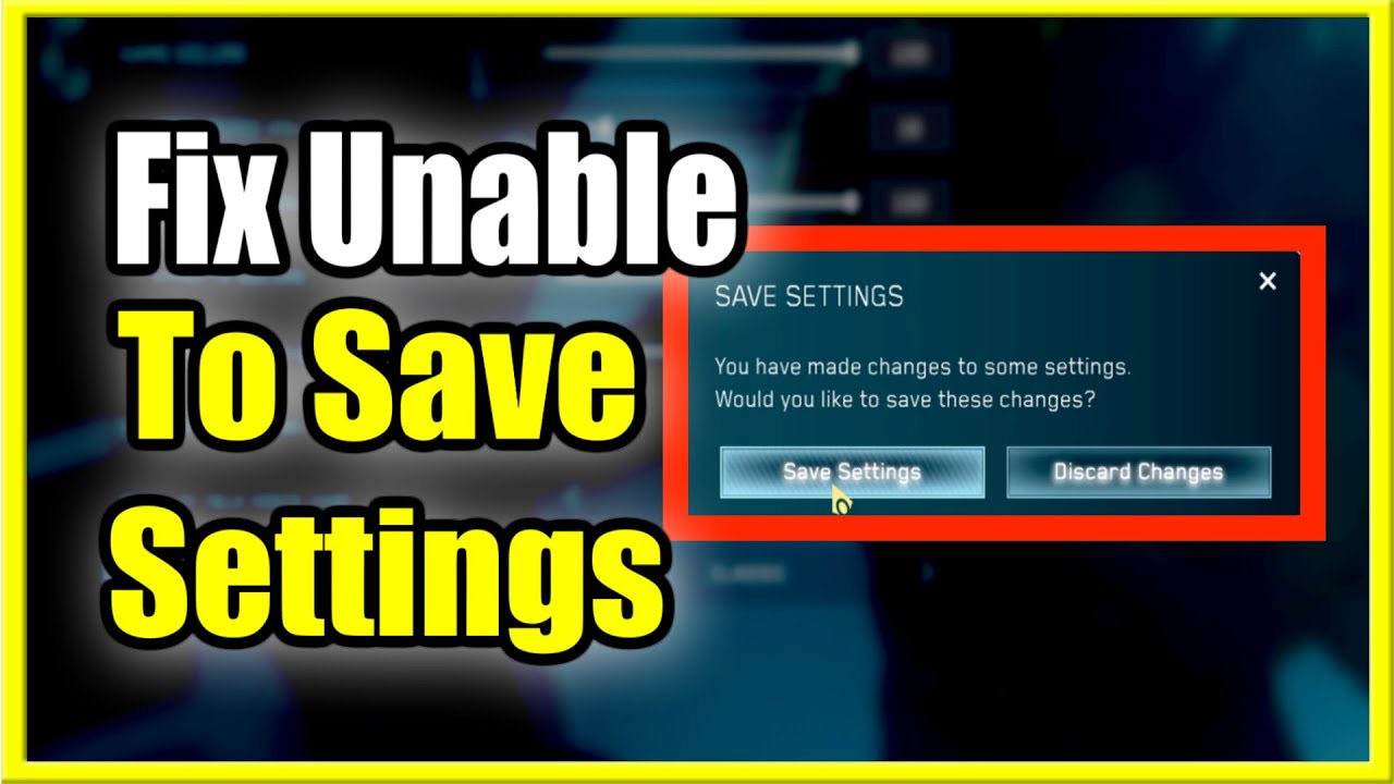 How to Fix Unable to Save your Settings in the Master Chief Collection on PC & Xbox One
