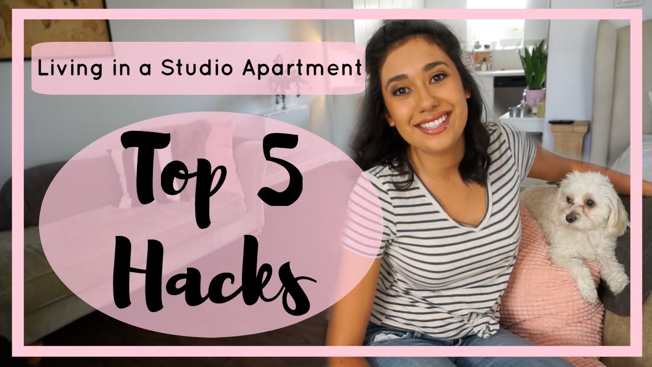 TOP 5 STUDIO APARTMENT HACKS | Tips, Tricks and Organization
