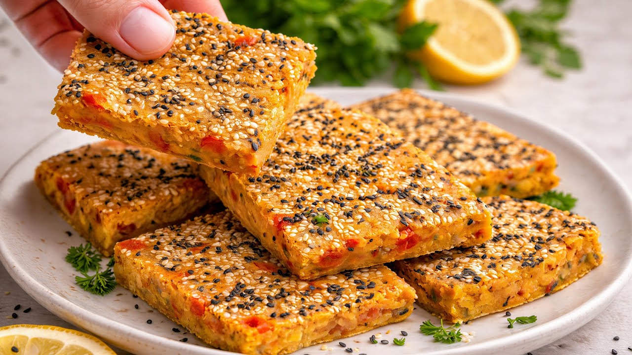 Полезный перекус из нутовой муки | Быстро и просто, с высоким содержанием белка! (Веган)