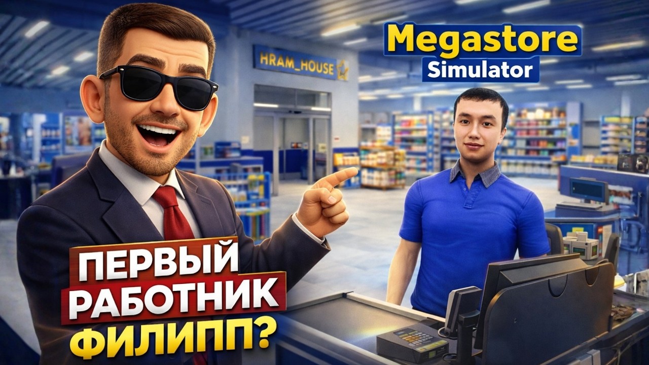 НАНЯЛ ПЕРВОГО РАБОТНИКА! ЭТО ФИЛИПП? ➤ Megastore Simulator #3