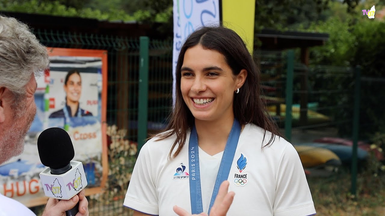TV07 : Angèle Hug, vice-championne olympique, de retour en Ardèche