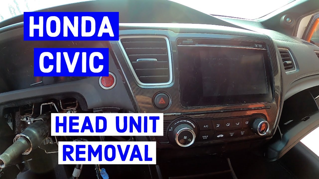 Снятие головного устройства Honda Civic 2014 года